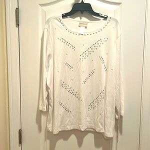 Alfred Dunner Embellished Tee